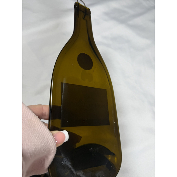 Moet & Chandon Imperial Bottle Wall Hanging Decorative Flat Green/Brown Glass - Picture 8 of 10